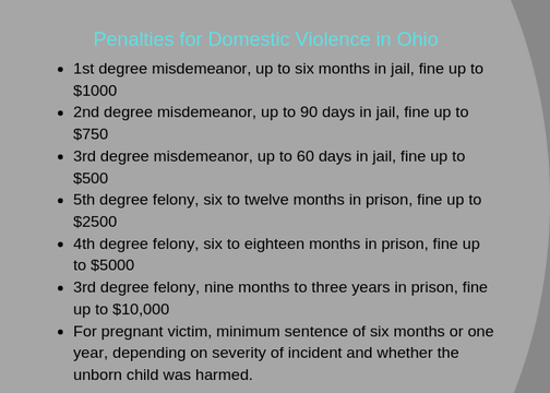 Charged with domestic Violence in Ohio? Some things you should know.